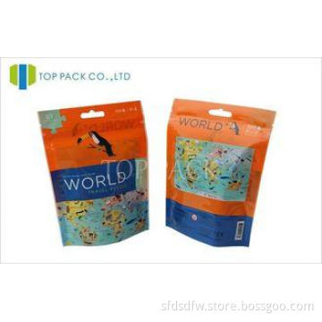 Printed Ziplock Stand Up Pouches For Pet Food , Plastic Sta